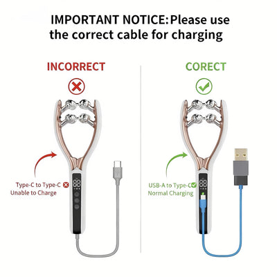 Charging note: use a USB-A to USB-C cable
